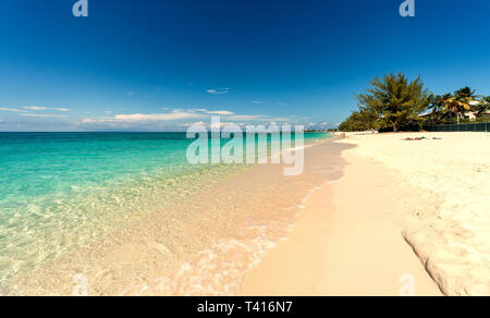 Seven Mile Beach sull'isola di Grand Cayman Foto Stock