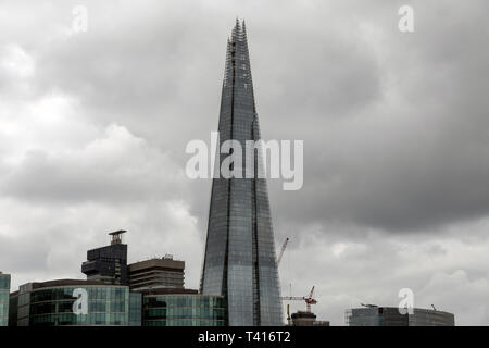 La Shard in costruzione Foto Stock