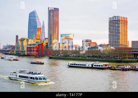 Paesaggio con la Shard, London, England, Regno Unito Foto Stock