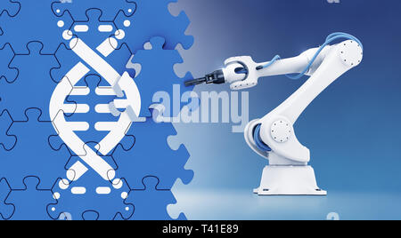 Automatizzato di ingegneria genetica Foto Stock