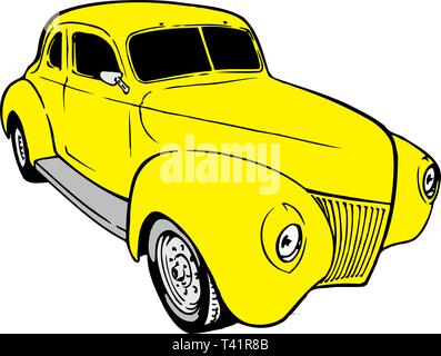 1939 Chevy Coupe illustrazione vettoriale Illustrazione Vettoriale