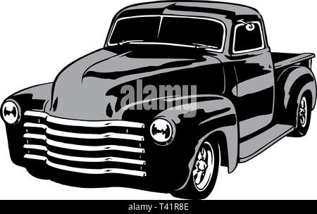 1949 Chevy Pickup illustrazione vettoriale Illustrazione Vettoriale