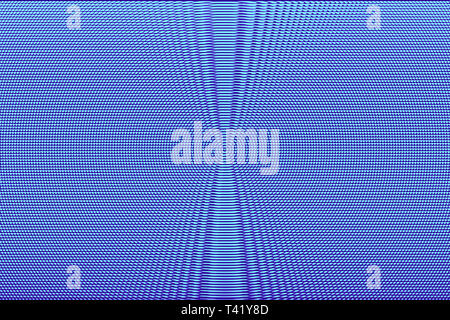 Neon blu ipnotico illusione ottica dello sfondo. Texture astratta Foto Stock