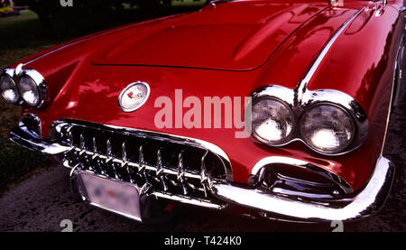 Dettaglio 1958 Chevrolet Corvette Foto Stock