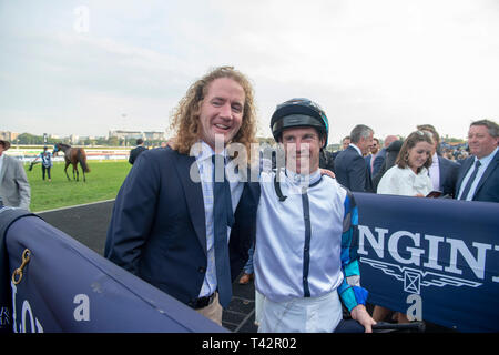 Sydney, STATI UNITI D'AMERICA. Xiii Apr, 2019. ROYAL Randwick, Sydney '"' 13 aprile: Shraaoh, cavalcato da Jay Ford vince il gruppo 1 Schweppes Sydney Cup sulla seconda giornata dei Campionati al Regio Ippodromo di Randwick a Sydney. Michael McInally/Eclipse Sportswire/CSM/Alamy Live News Foto Stock