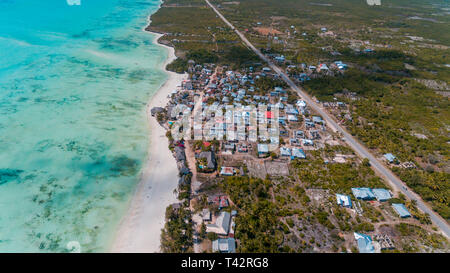 Africa insediamento locale a jambiani, Zanzibar Foto Stock