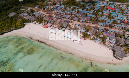 Africa insediamento locale a jambiani, Zanzibar Foto Stock