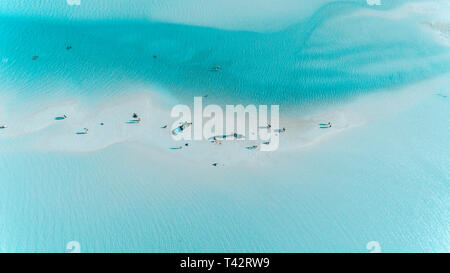 Il kite surf a jambiani, Zanzibar Foto Stock