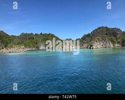 Piaynemo Geo-park di Raja Ampat Papua Indonesia Foto Stock