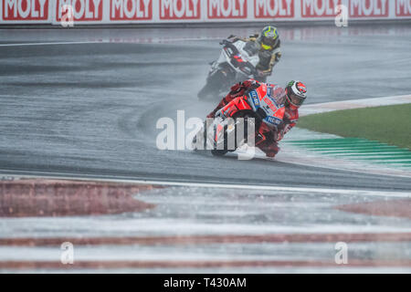 Valencia/Spagna - 11/18/2018 - 5 volte campione del mondo #99 Jorge Lorenzo (SPA) Ducati durante il GP di Valencia al Ricardo Tormo Foto Stock