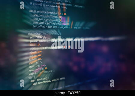 Testo di codice scritto e creato interamente da me. Foto Stock