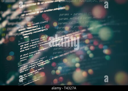 Testo di codice scritto e creato interamente da me. Foto Stock