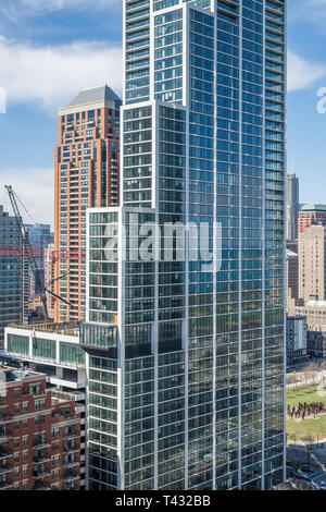 NEMA Chicago, highrise edificio residenziale in costruzione Foto Stock