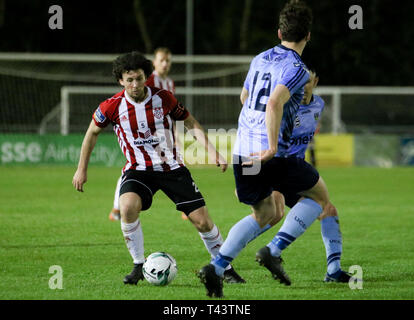 Barry McNamee durante il Airtricity League fixture tra UCD AFC & Derry City FC presso la ciotola, University College Dublin Foto Stock