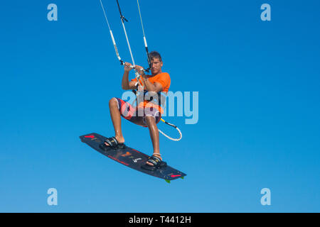 Kitesurf - los roques venezuela Foto Stock