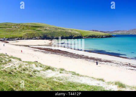 Traigh Horgabost Beach, Isle of Harris, Ebridi Esterne, Na h-Eileanan Siar, Scotland, Regno Unito Foto Stock