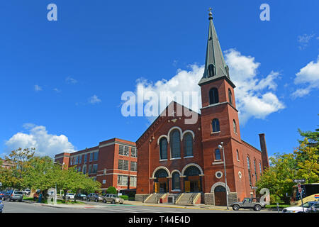 Immacolata Concezione - Chiesa di Maria Regina degli Apostoli parrocchia il 15 Hawthorne Blvd, Salem, Massachusetts, STATI UNITI D'AMERICA. Foto Stock