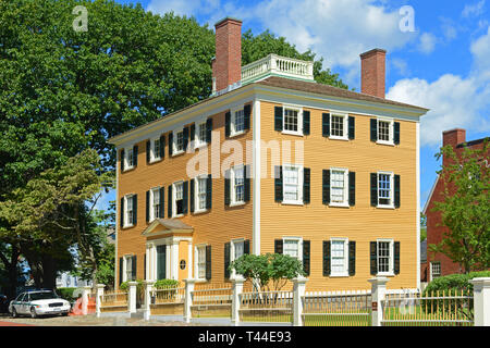 Hawkes House di Salem Maritime National Historic Site nel centro storico di Salem, Massachusetts, STATI UNITI D'AMERICA. Foto Stock