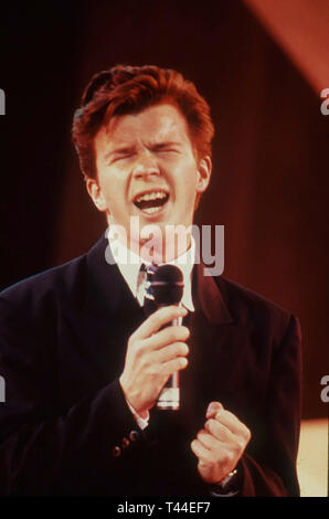 RICK ASTLEY inglese cantante pop in 1987 Foto Stock