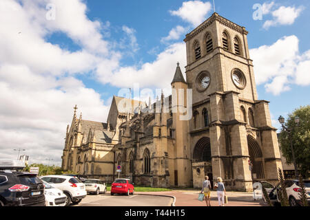 Cherbourg-Octeville, Francia - 21 agosto 2018: la Basilica di Santa Trinità di Cherbourg. Cherbourg-Octeville Normandia Francia Foto Stock