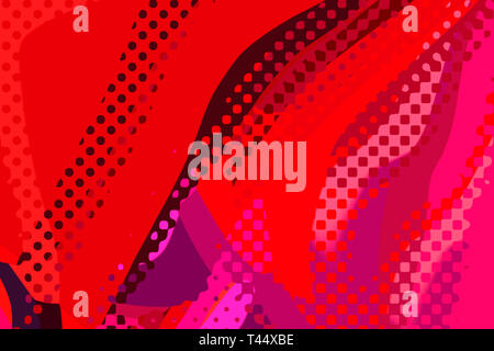 Abstract background moderno. Creative forme colorate e forme. Disegno geometrico. Rosso brillante texture grafiche. Foto Stock