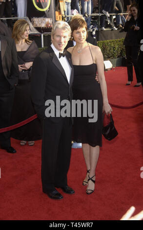 LOS ANGELES, CA. Marzo 09, 2003: Richard Gere e CAREY LOWELL al 9° Screen Actors Guild Awards di Los Angeles. © Paul Smith / Featureflash Foto Stock