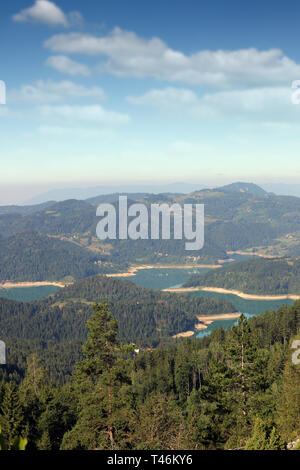 Lago Zaovine Tara mountain Serbia Foto Stock