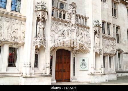 Corte suprema di City of Westminster, Londra, Regno Unito Foto Stock