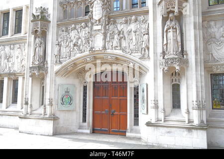 Corte suprema di City of Westminster, Londra, Regno Unito Foto Stock