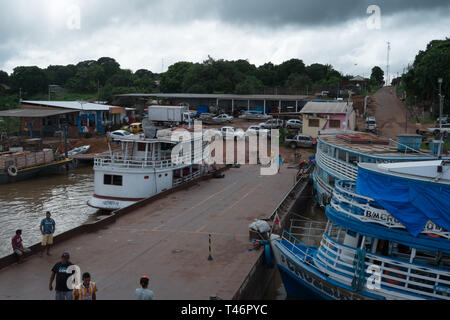 Il porto di Manaus, Amazonas Stato Foto Stock