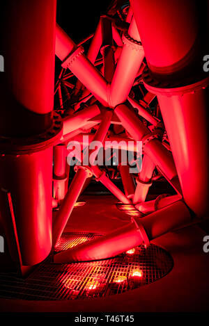 ArcelorMittal Orbit progettato da Sir Anish Kapoor e Cecil Balmond, Olympic Park Foto Stock