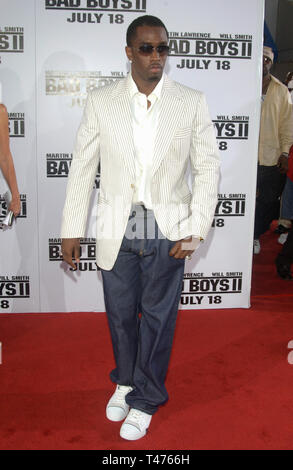 LOS ANGELES, CA. Luglio 09, 2003: P. Diddy in prima mondiale a Los Angeles, di Bad Boys II. Foto Stock