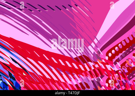 Abstract background moderno. Creative forme colorate e forme. Disegno geometrico. Rosso, blu e rosa luminoso texture grafiche. Foto Stock