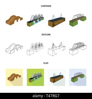 Ponte pedonale,,railway,montato,mare,,storico treno,moderno,assemblato,arch,Costa,long,colonne,trasferimento,fiume,l'autostrada,prop,metalli,shore,colonna,mattone,vecchio,rail,campagna,railroad,il collegamento,design,costruire,lato,bridgework,l'architettura,landmark,struttura,attraversando,Vista,impostare,vettore,icona,immagine,isolato,raccolta,l'elemento,graphic,segno vettori vettore , Illustrazione Vettoriale