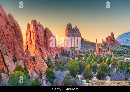 Giardino degli dèi, Colorado Springs, Colorado, Stati Uniti d'America. Foto Stock