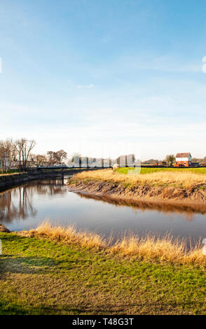 Cartford ponte a pedaggio e casello poco Eccleston con Larbreck che attraversa il fiume Wyre e collega con Salisbury Lancashire England Regno Unito Foto Stock