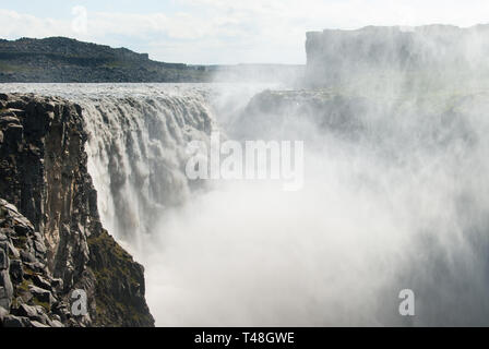 Dettifoss cascata nel nord dell'Islanda Foto Stock