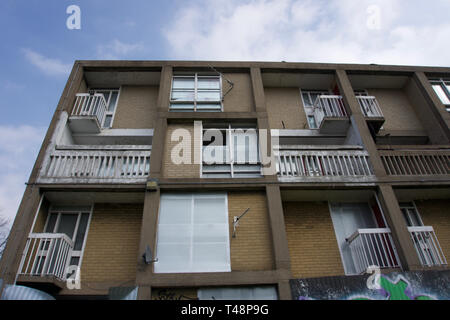 Appartamenti abbandonati a Park Hill, Sheffield Foto Stock