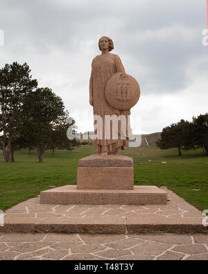 Les Fantomes scultura che commemora la Seconda battaglia della marna nel 1918 Foto Stock