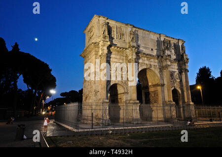 Arco di Tito al Foro Romano, Roma, Italia Foto Stock