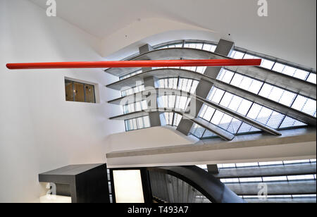 Il museo MAXXI (interno), Roma. Da Zaha Hadid Foto Stock