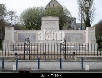 Soissons CWGC memoriale per mancanza di Aisne Foto Stock