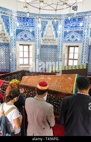 ISTANBUL, Turchia - 21 Maggio 2016: Tombe dei sultani: Suleiman Han e Hurrem Sultan. La Moschea di Suleymaniye. Istanbul, Turchia Foto Stock