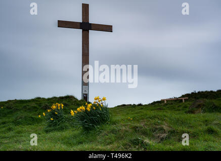 Croce di pasqua, Otley chevin, Yorkshire Foto Stock