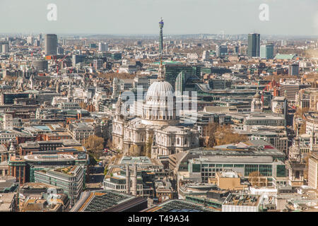 Sky Garden, 20 Fenchurch Street, Londra, Inghilterra, Regno Unito. Foto Stock