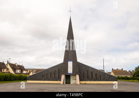 Cherbourg-Octeville, Francia - 21 agosto 2018: questa è la chiesa in Cherbourg-Octeville. Normandia Francia Foto Stock