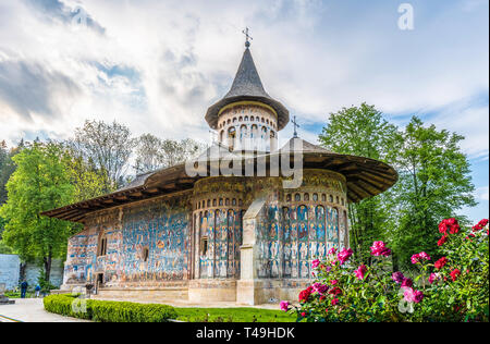 Monastero di Putna, cristiano-ortodossa, della Moldavia Bucovina, Romania Foto Stock