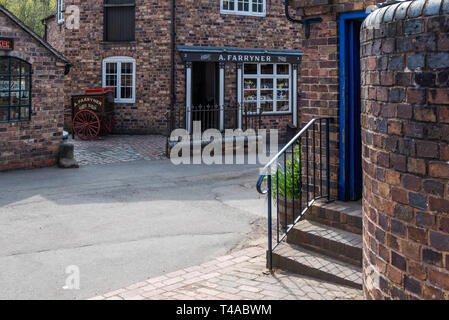 La panetteria a Blists Hill cittadina in stile vittoriano di Ironbridge nello Shropshire Foto Stock