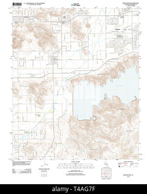 USGS TOPO Map California CA Winchester 20120515 TM il restauro Foto Stock