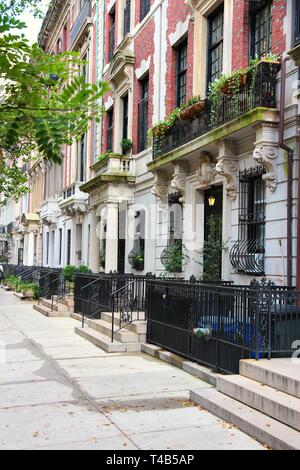 Upper West Side arenaria - New York architettura residenziale. Foto Stock